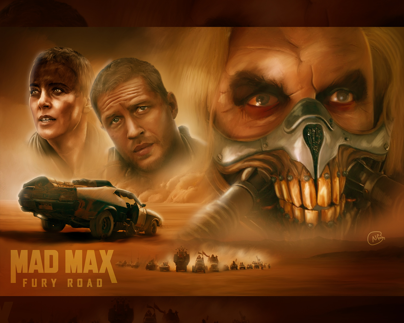 Mad Max Fury Road Poster By Neil Fraser Graphics 7049