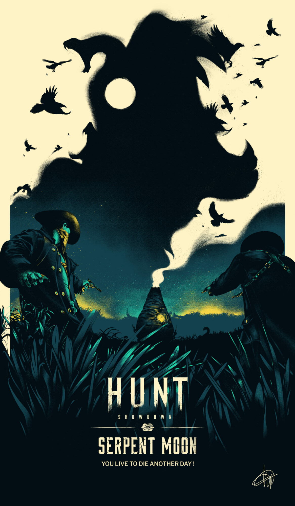 HUNT SHOWDOWN SERPENT MOON Poster Art