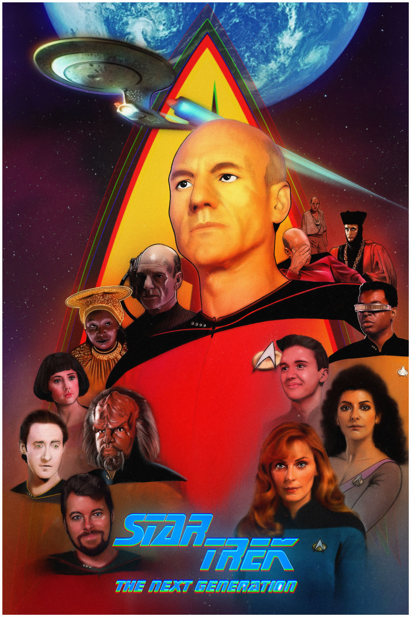 Star Trek : The Next Generation 35th anniversary poster.