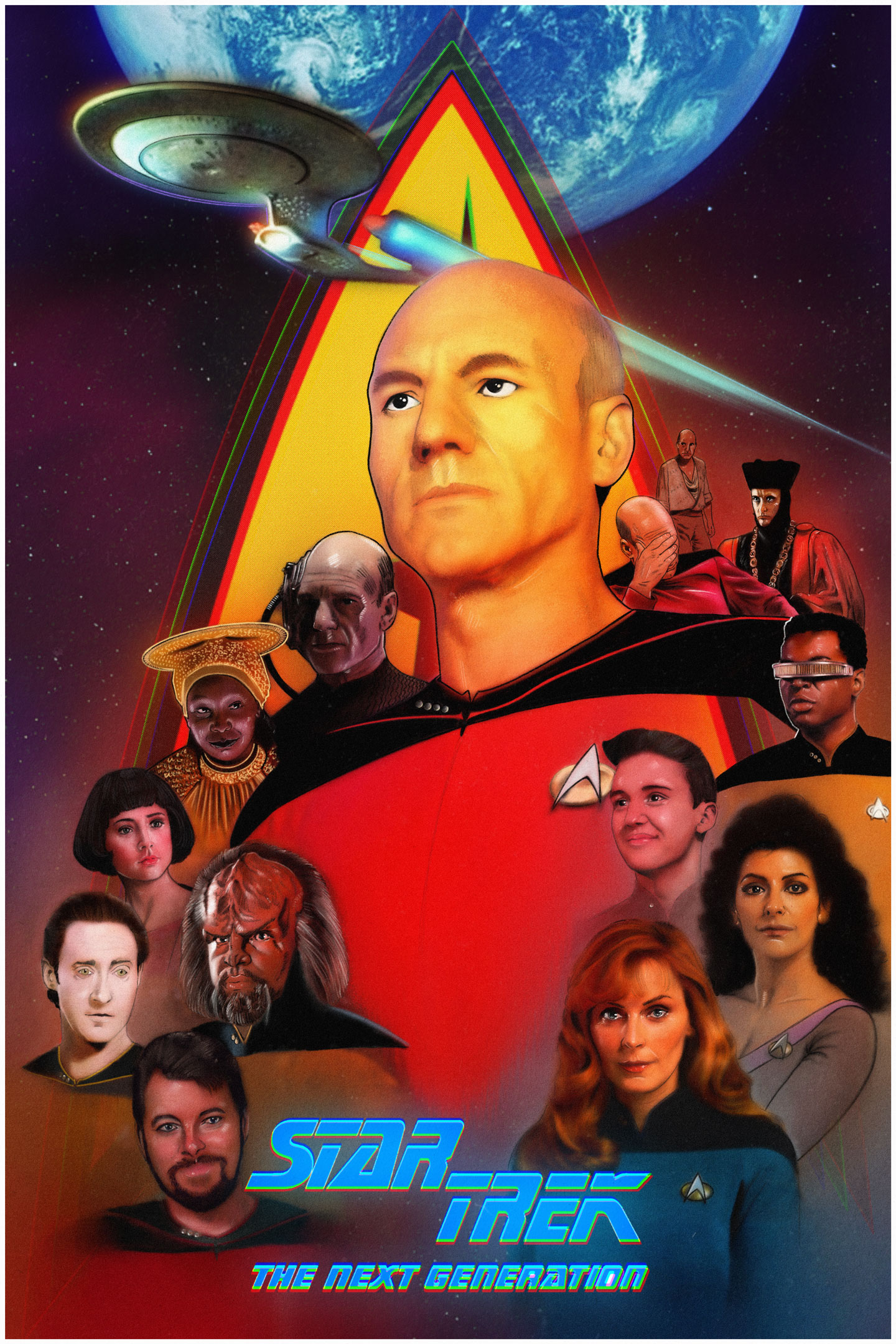 Star Trek : The Next Generation 35th Anniversary Poster. | Poster By ...