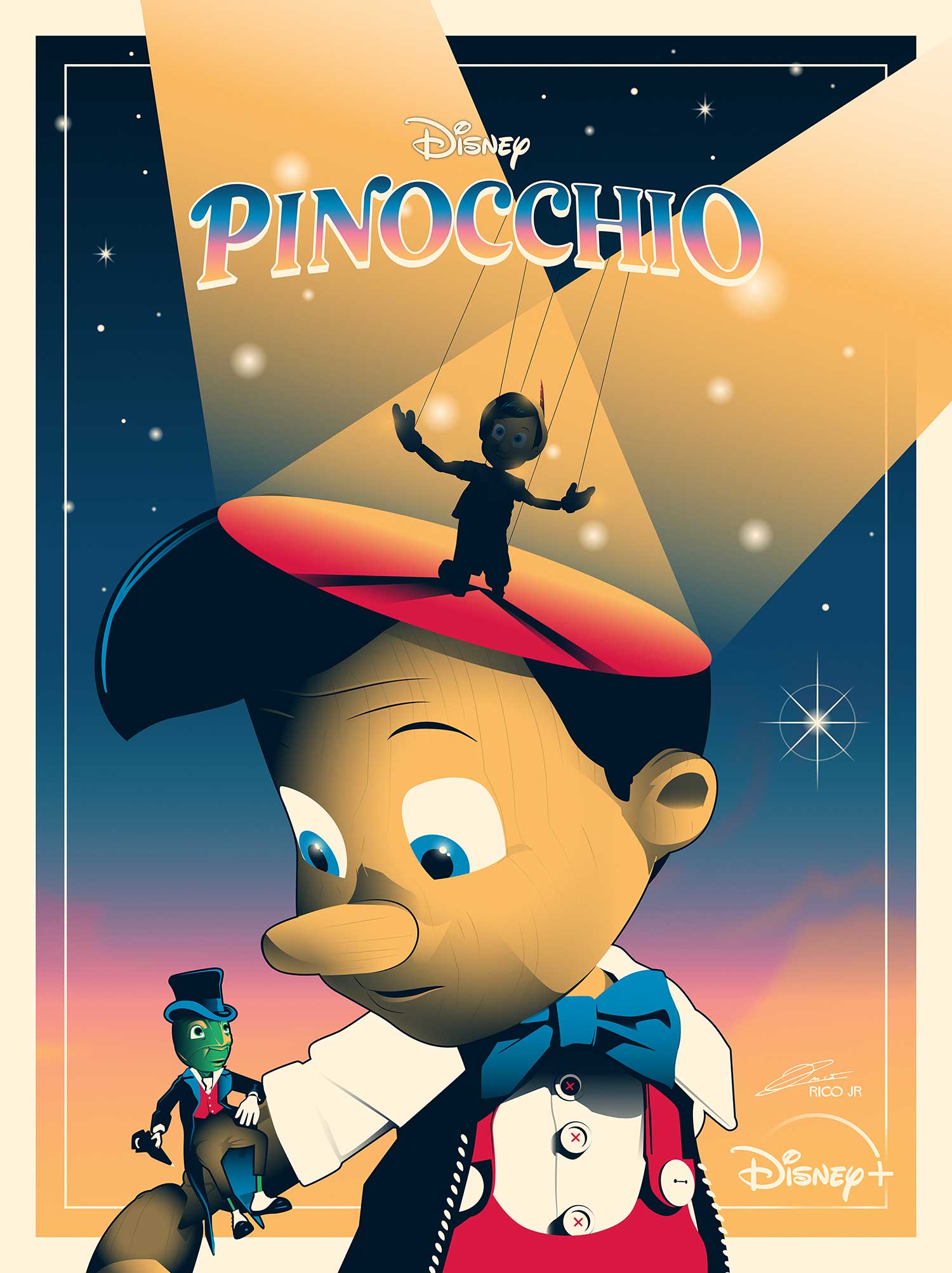 Disney PINOCCHIO Poster Art
