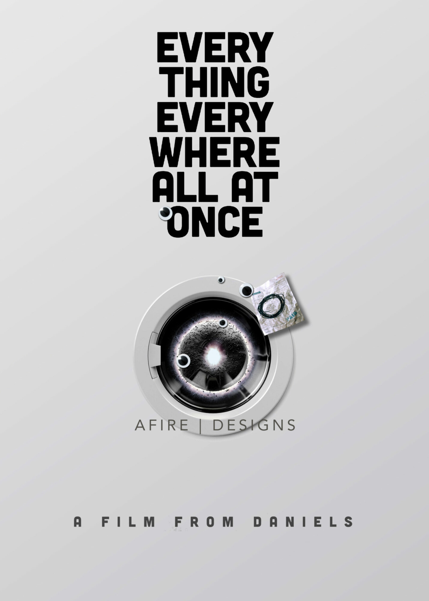 Everything Everywhere All at Once minimalist poster