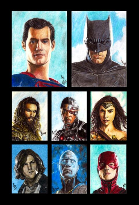 Justice League – Personal Sketch Card Set