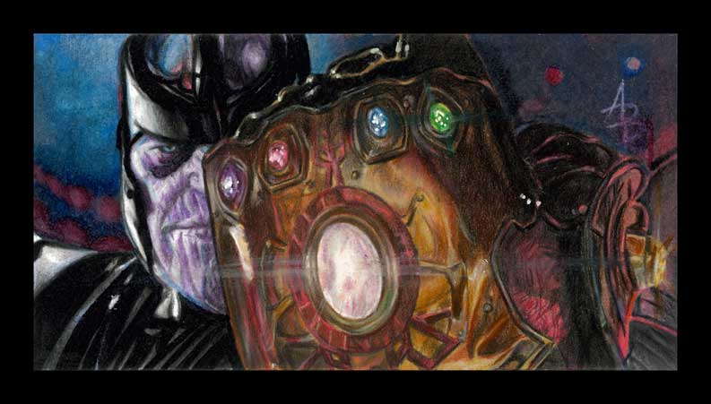 Thanos & the Infinity Gauntlet – Oversized Sketch Card