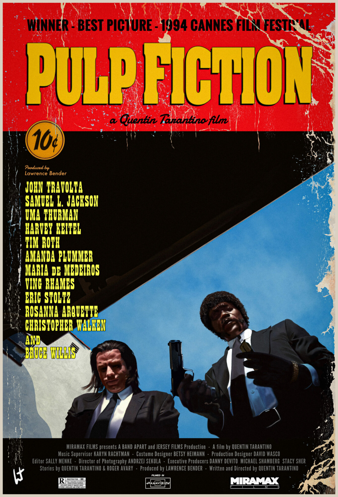 Pulp Fiction - 1994 - Original Movie Poster – Art of the Movies