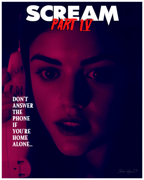 Scream IV (2011) Simple/ Retro poster Design