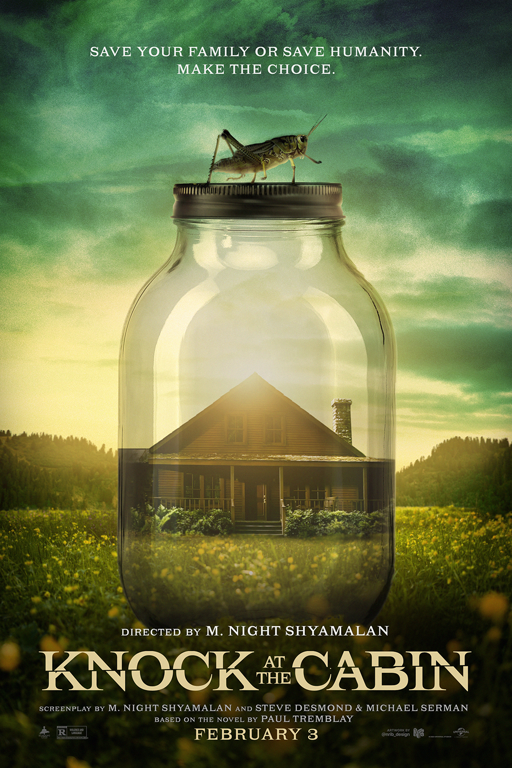Knock at the Cabin (2023) – Poster