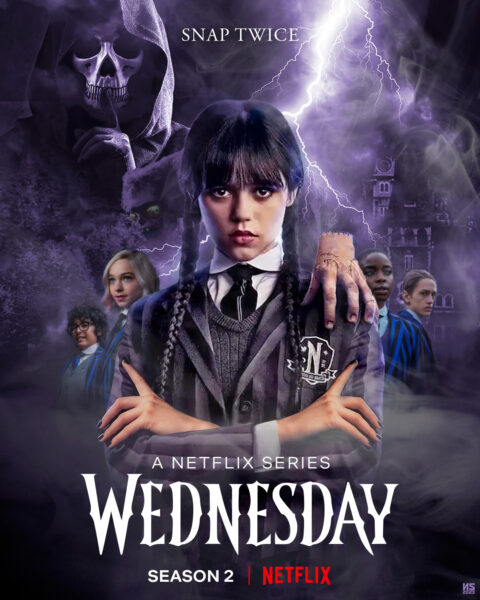 Wednesday Season 2 Concept Poster