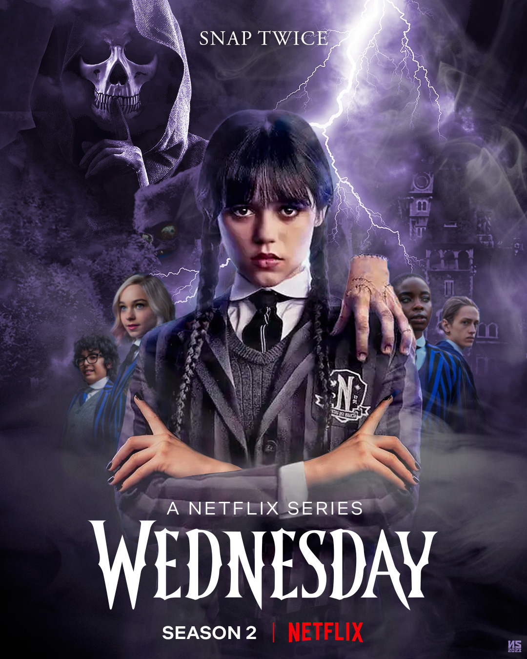 Wednesday Season 2 Concept Poster - PosterSpy
