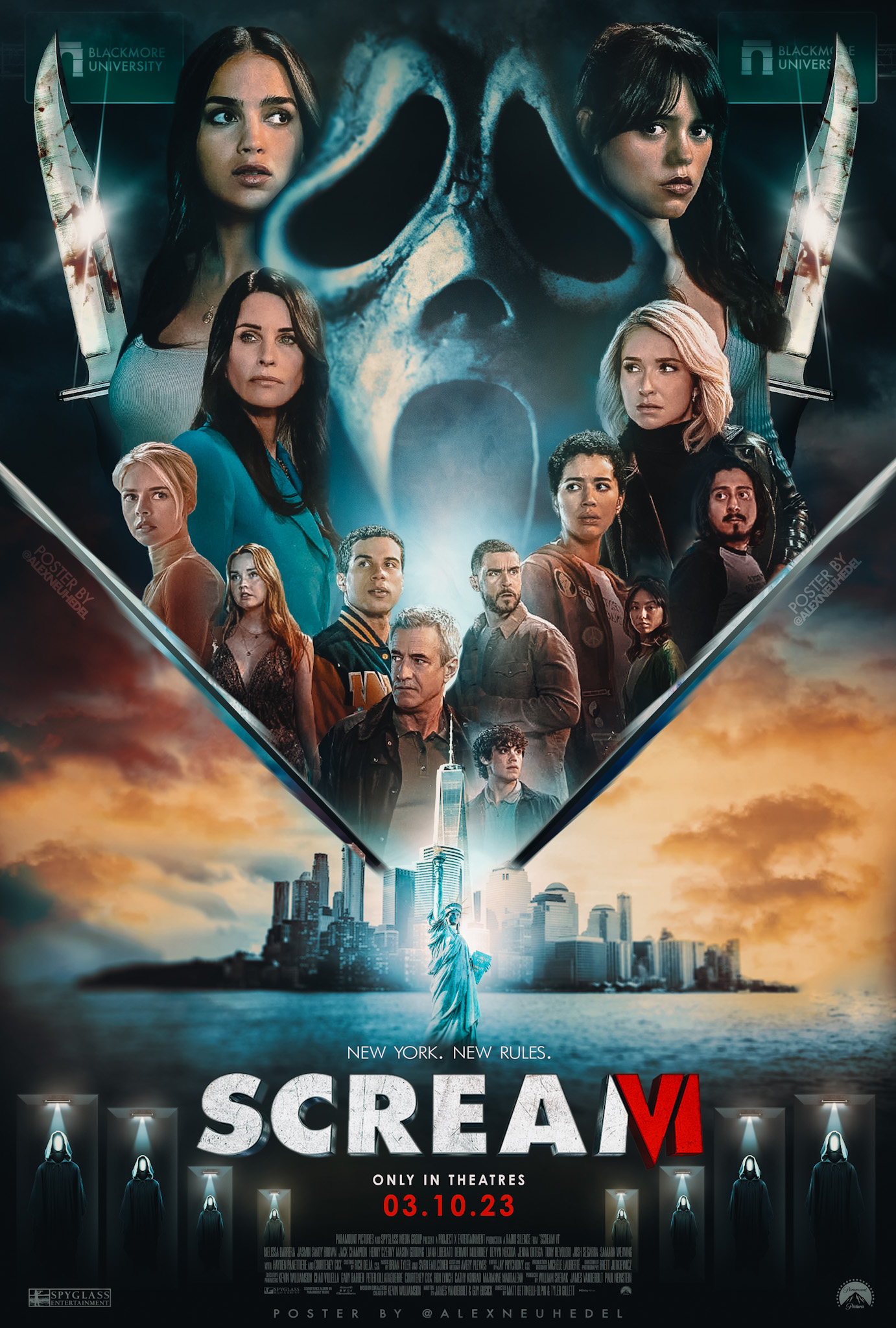 NYC Scream VI (2023) Poster By Alexneuhedel