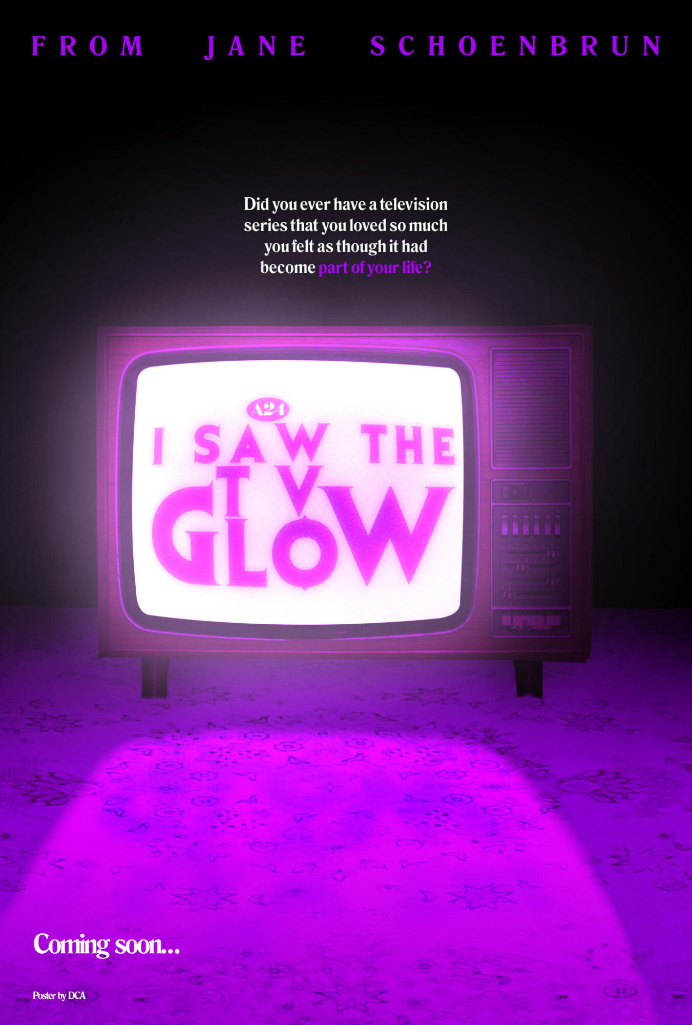 I Saw The TV Glow (TBA) Concept Poster DCA Poster Art PosterSpy