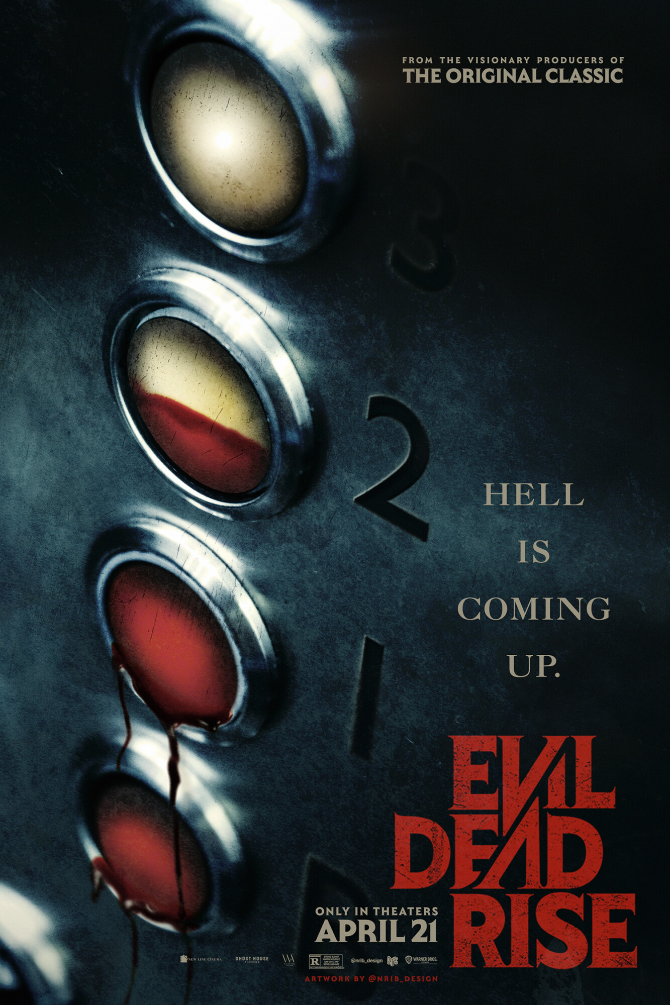 Evil Dead Rise (2023) Poster Nrib_design PosterSpy