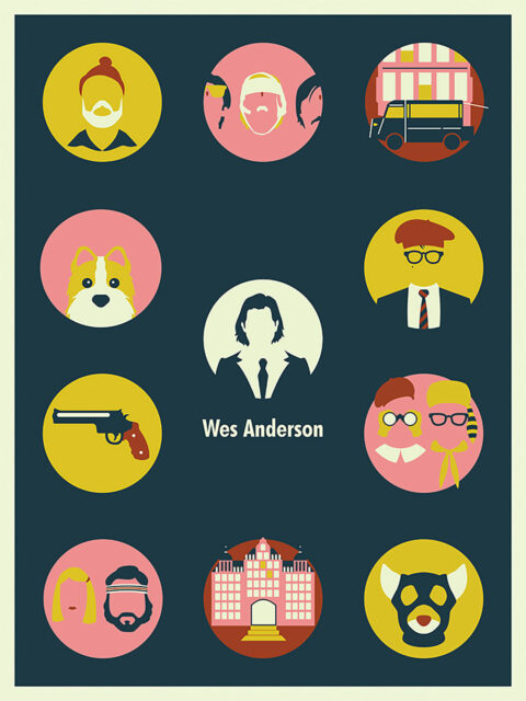 Wes Anderson Films Movie Poster