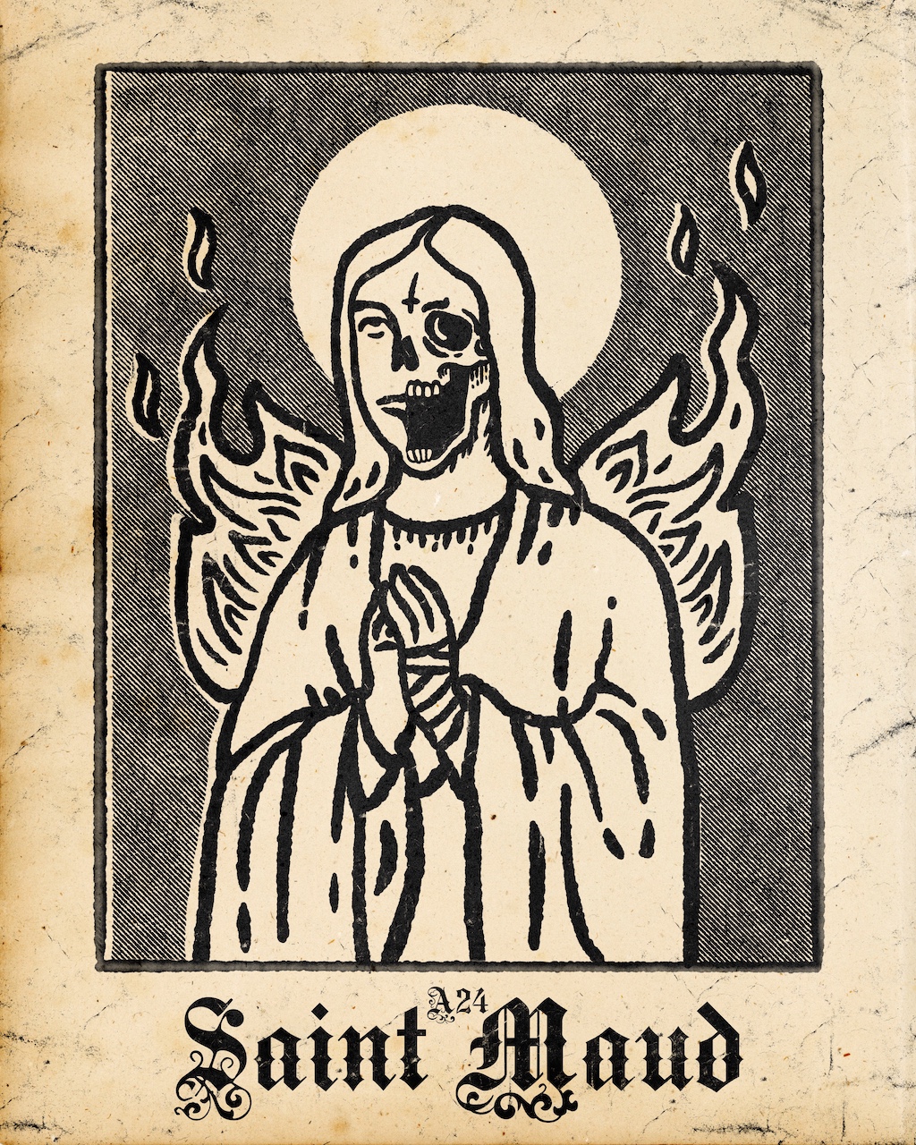 Saint Maud – retro style poster
