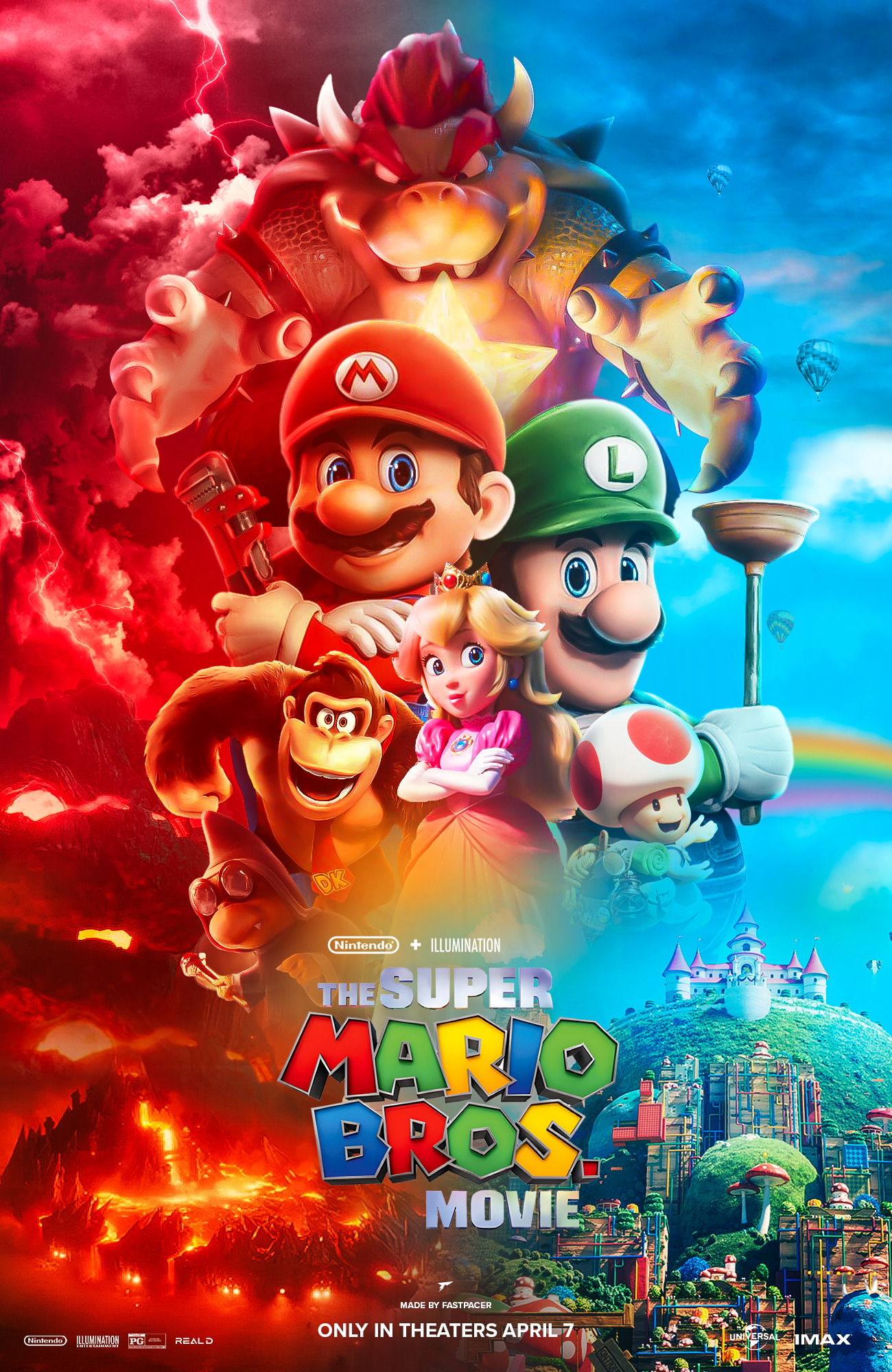 The Super Mario Bros Movie 2023 Poster Poster By Fastpacer