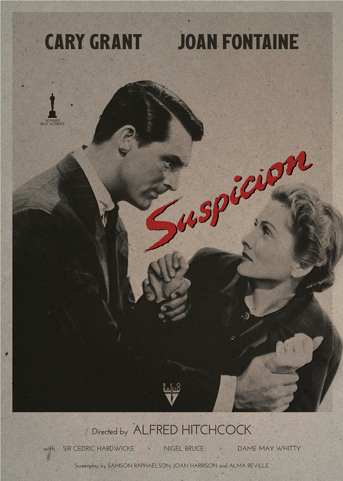 Poster work for “Suspicion” (1941)