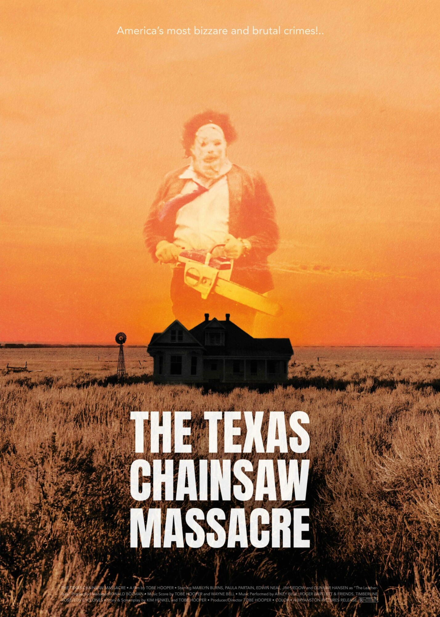 Poster work for “The Texas Chainsaw Massacre” (1974)