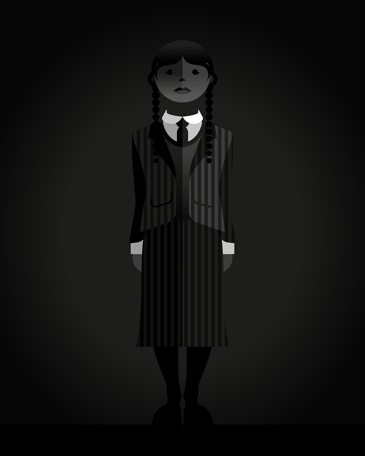 Wednesday Addams : r/AdobeIllustrator