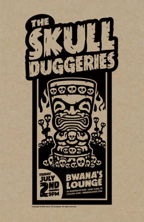 The Skullduggeries Gig Poster