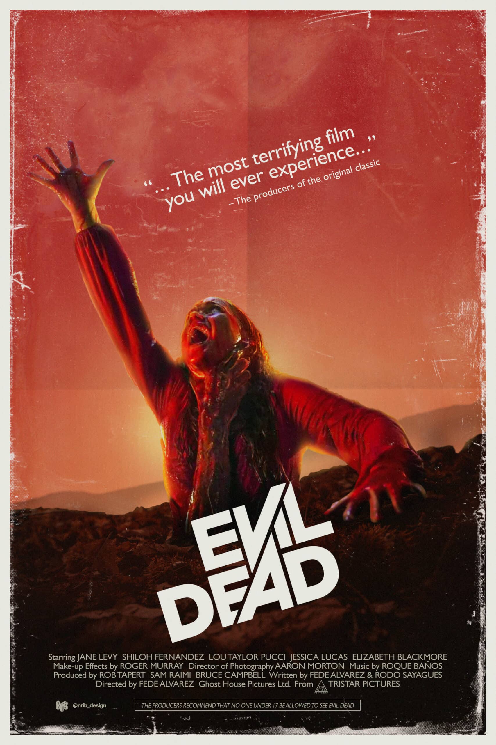 Evil Dead (2013) - Alternative Poster, Nrib_design