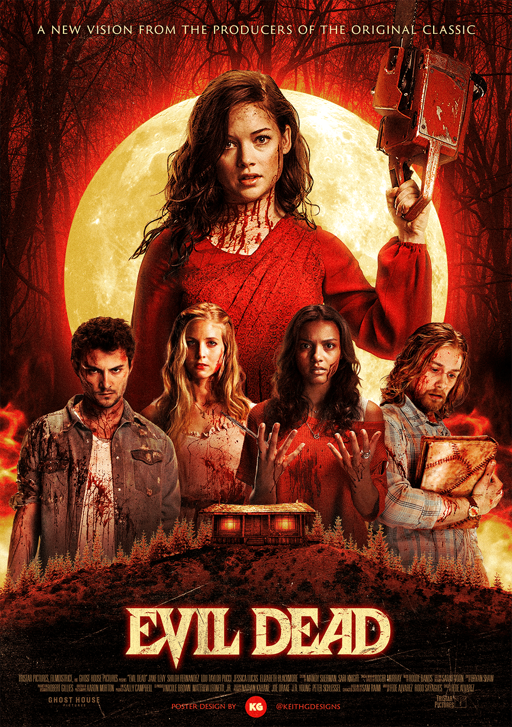 Evil Dead (2013) Poster By Keithgdesigns