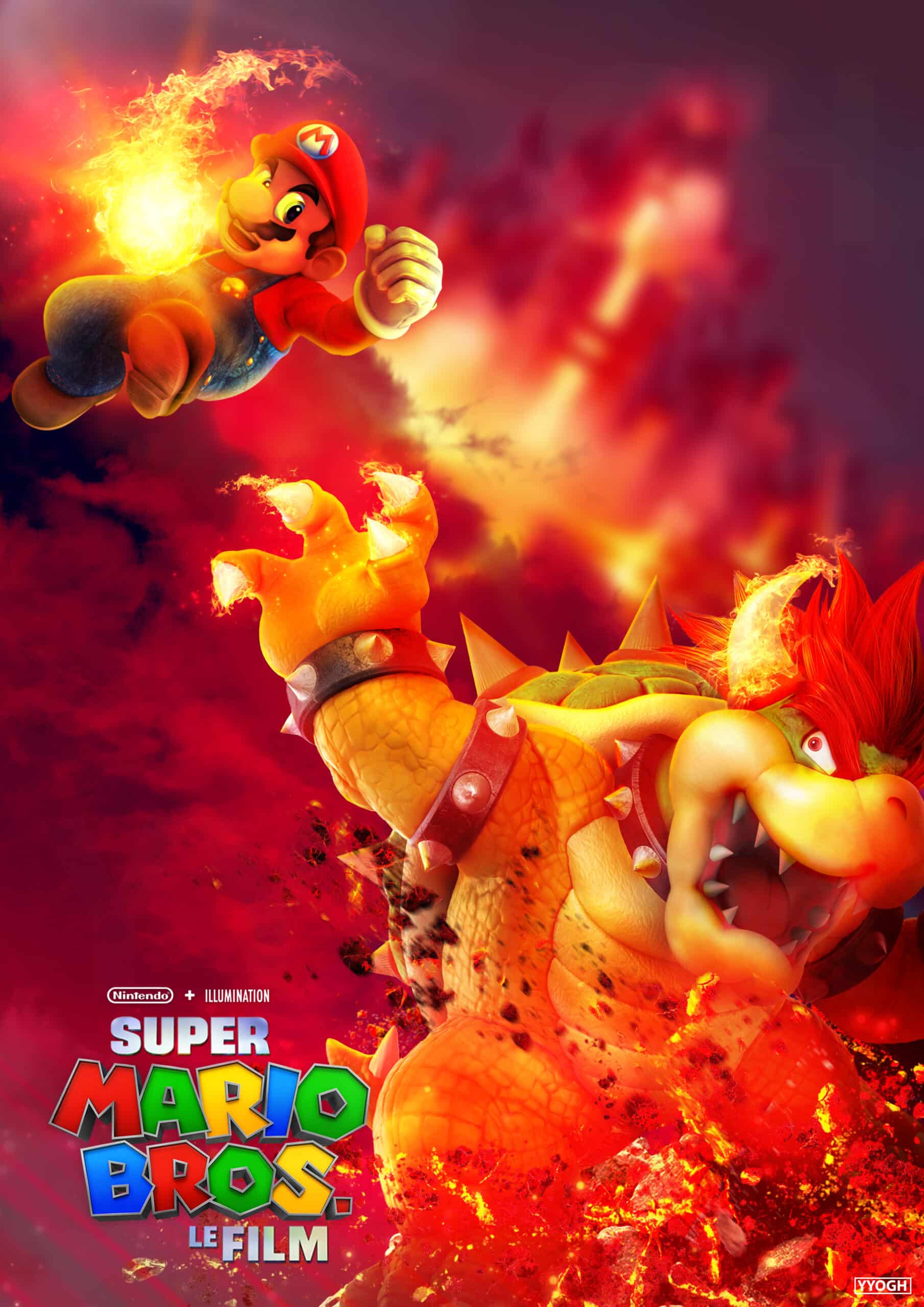 New Bowser The Super Mario Bros Movie 2023 Poster, Super Mario