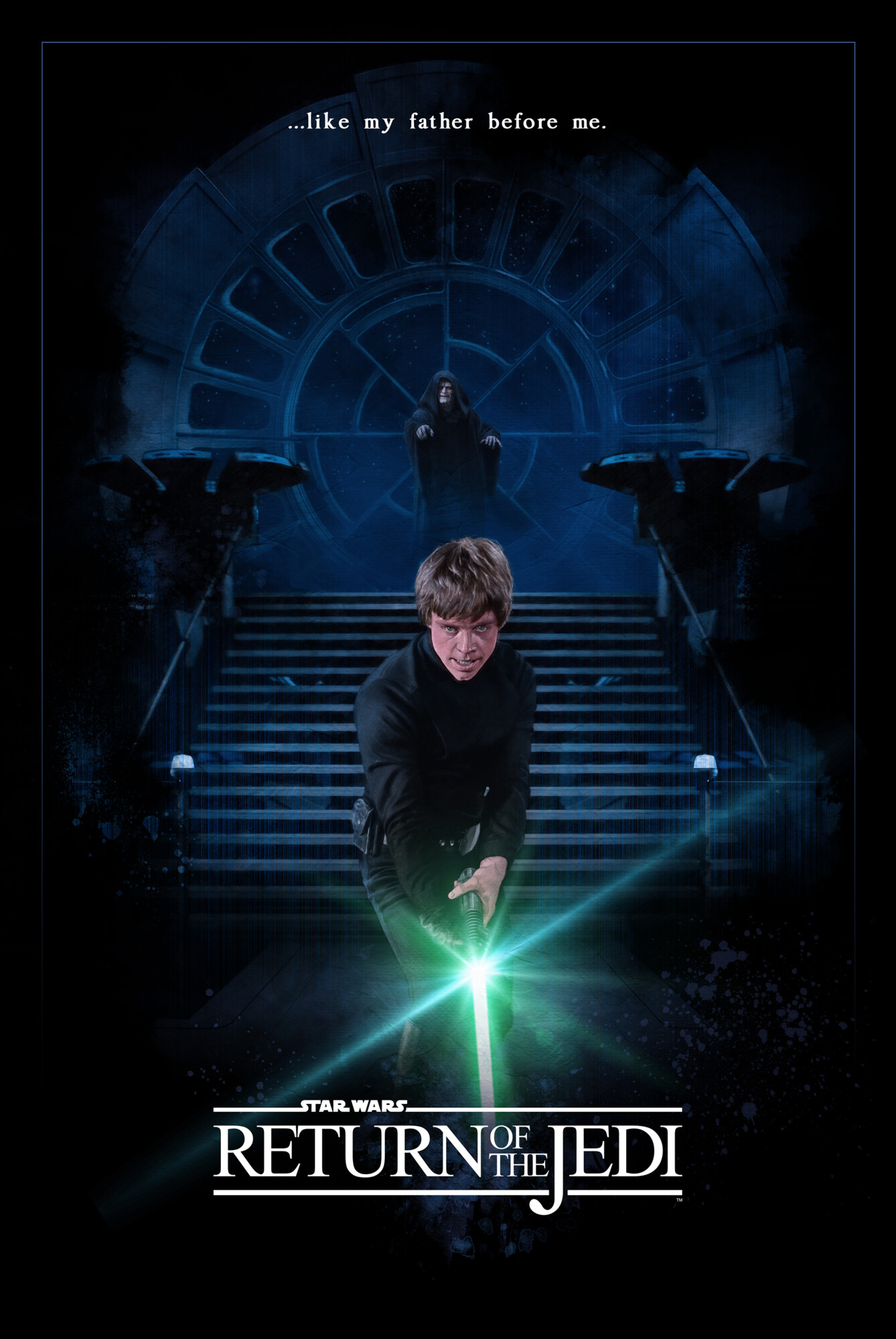 Return Of The Jedi 40th Anniversary Poster By RussellWalks