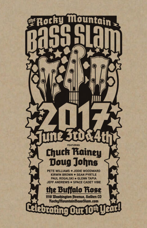 Rocky Mountain Bass Slam Gig Poster