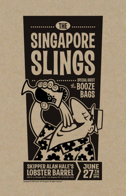 Singapore Slings Gig Poster