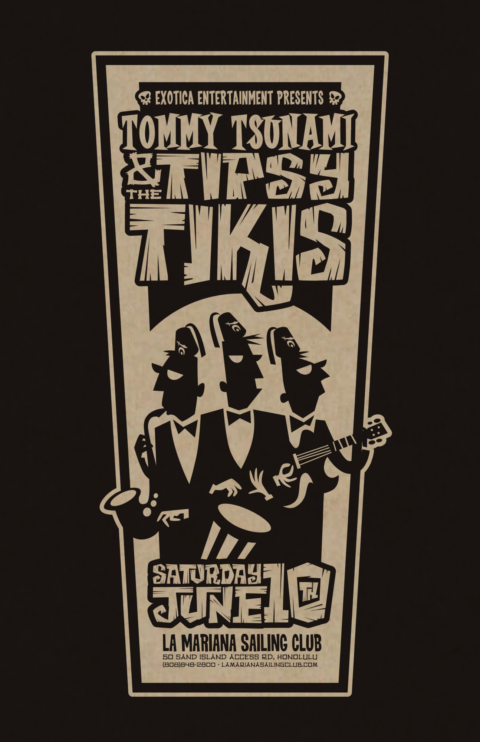 Tommy Tsunami & the Tipsy Tikis Gig Poster