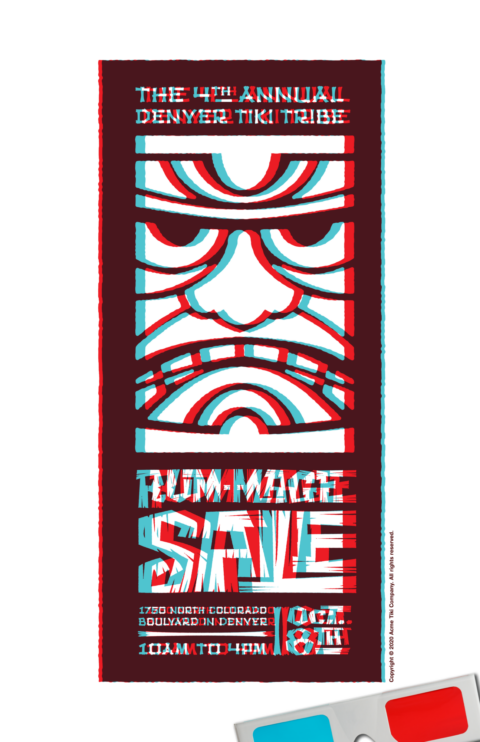 Denver Tiki Tribe Rum-Mage Sale 3D Poster