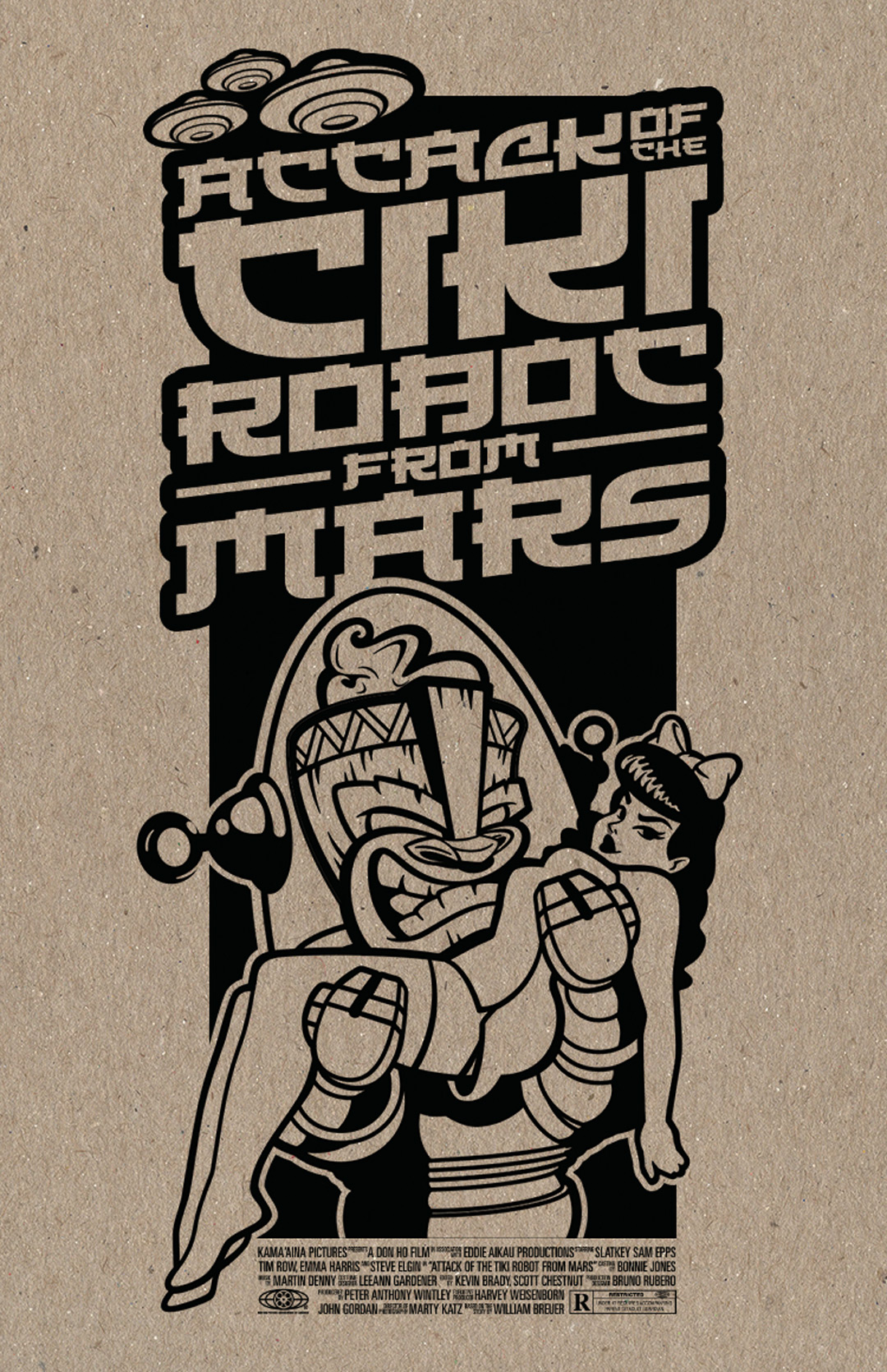 Attack of the Tiki Robot from Mars Poster