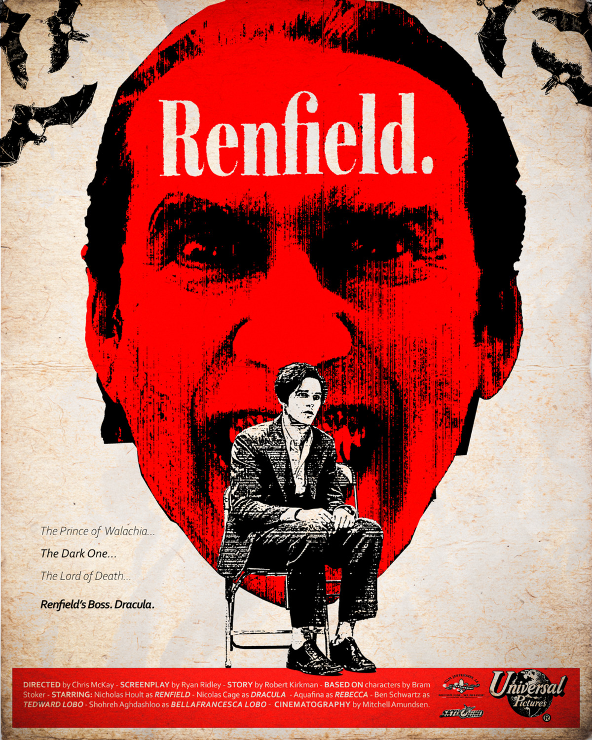 Ренфилд 2023 отзывы. Ренфилд Постер. Renfield 2023 poster.