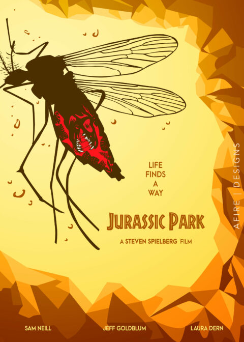 Jurassic Park minimalist poster