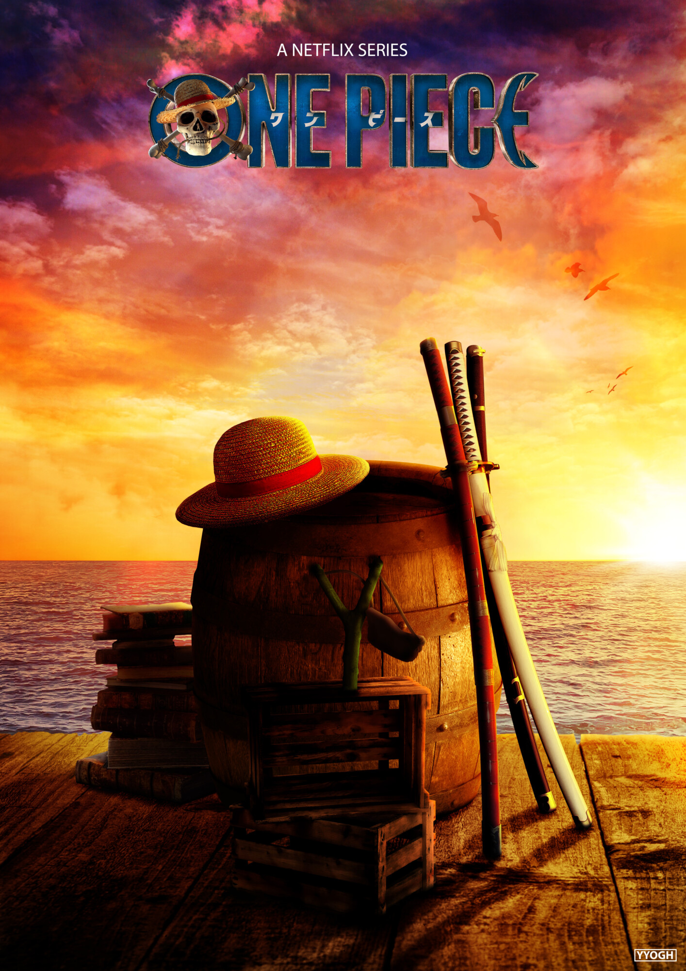 ONE PIECE LIVE ACTION Poster Art, Yyogh