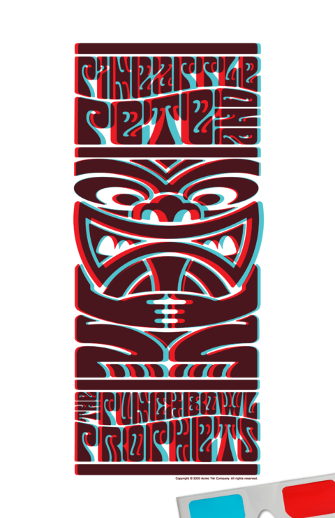 Pineapple Pete 3D Gig Poster