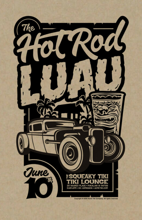 Hot Rod Luau Poster