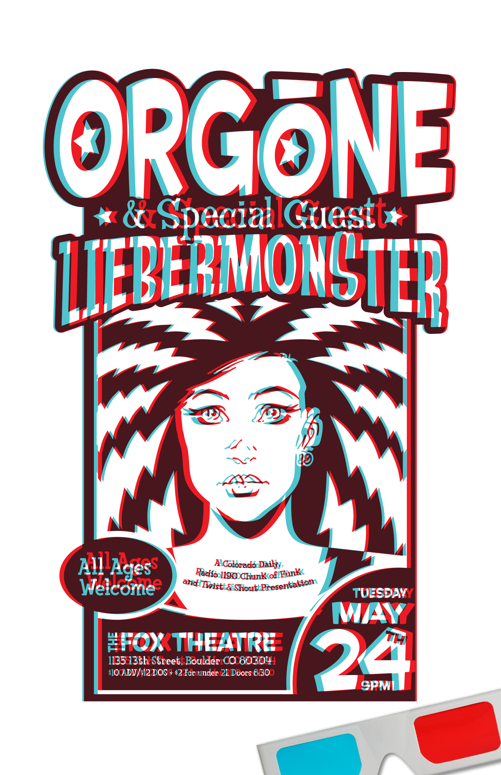 Orgone 3D Gig Poster