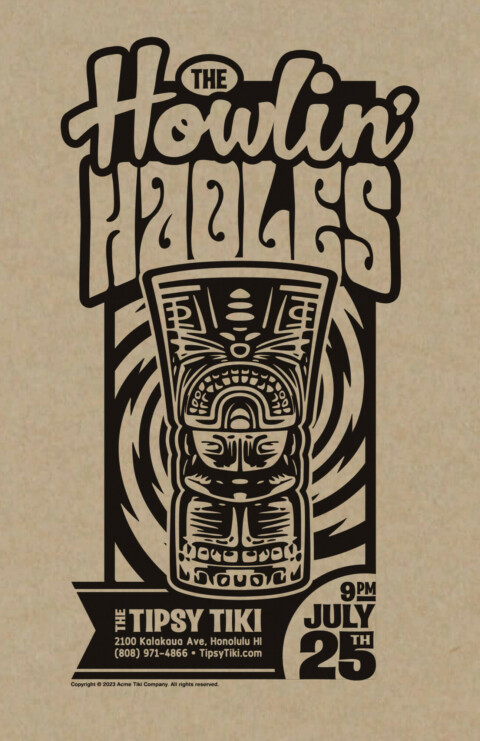 Howlin’ Haoles Gig Poster