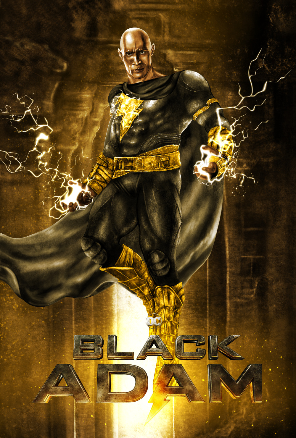 BLACK ADAM ILLUSTRATED POSTER ART COLLECTION 3
