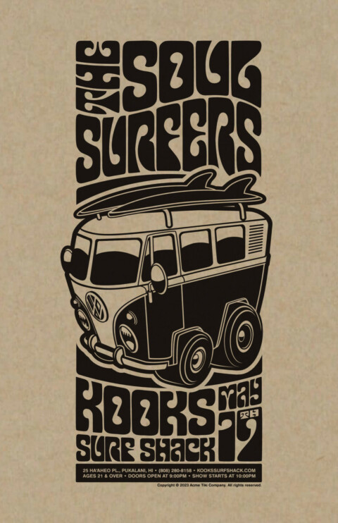 The Soul Surfers Gig Poster