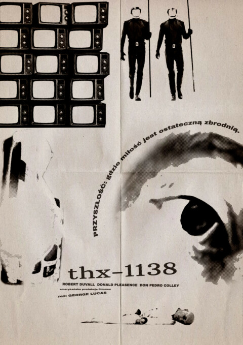 THX 1138, vintage Polish poster
