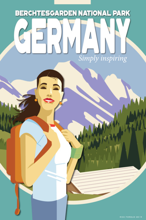 German Travel Poster