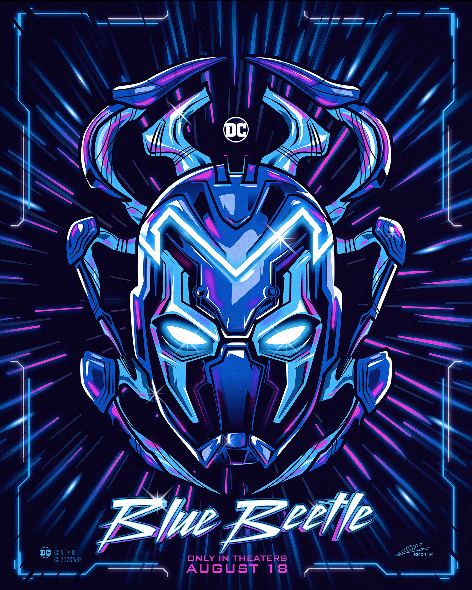 DC BLUE BEETLE OFFICIAL Poster Art