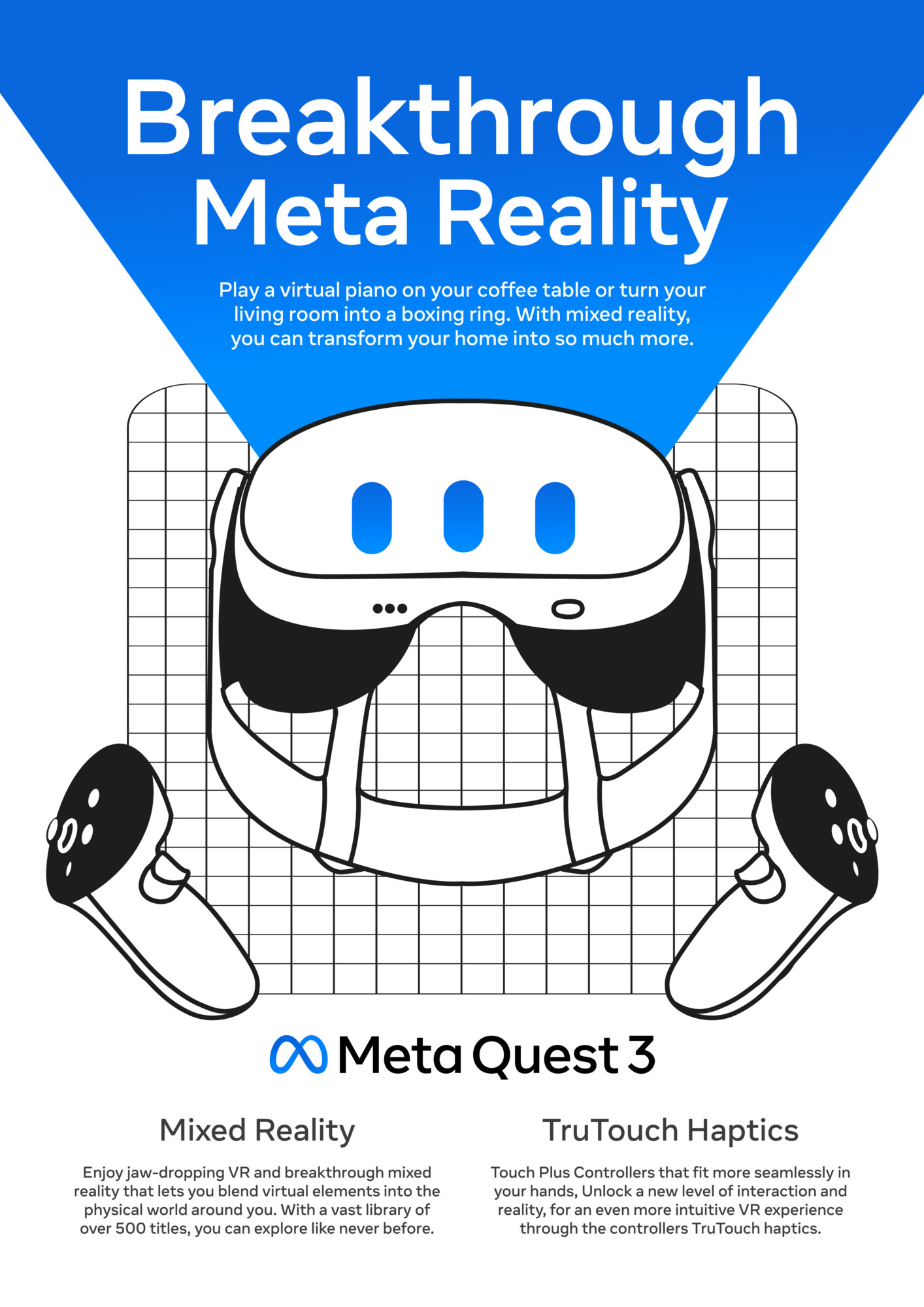 Meta Quest 3 Advert Poster