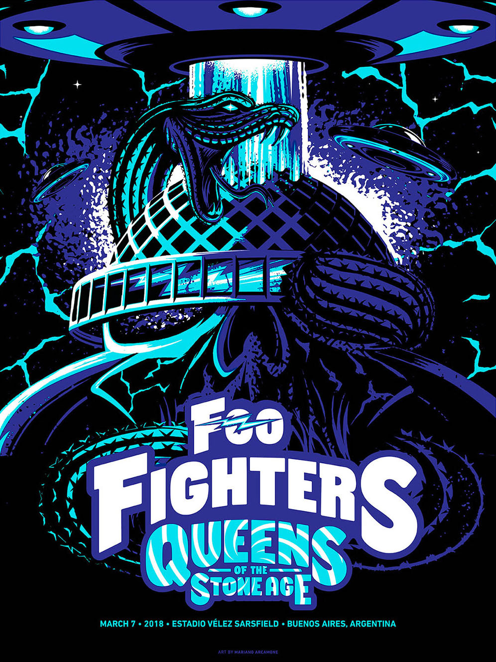 Foo Fighters & Queens of The Stone Age poster