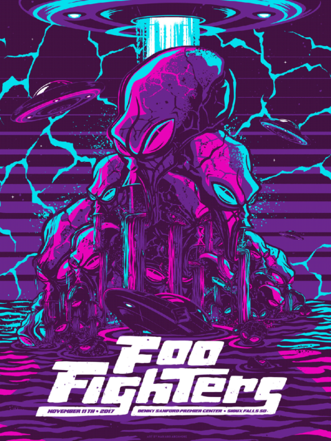 Foo Fighters – Sioux Fall, SD  poster