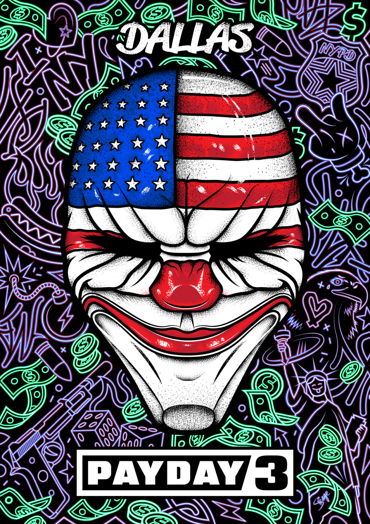 PosterSpy Creates Stunning Series Of PAYDAY 3 Posters | PosterSpy