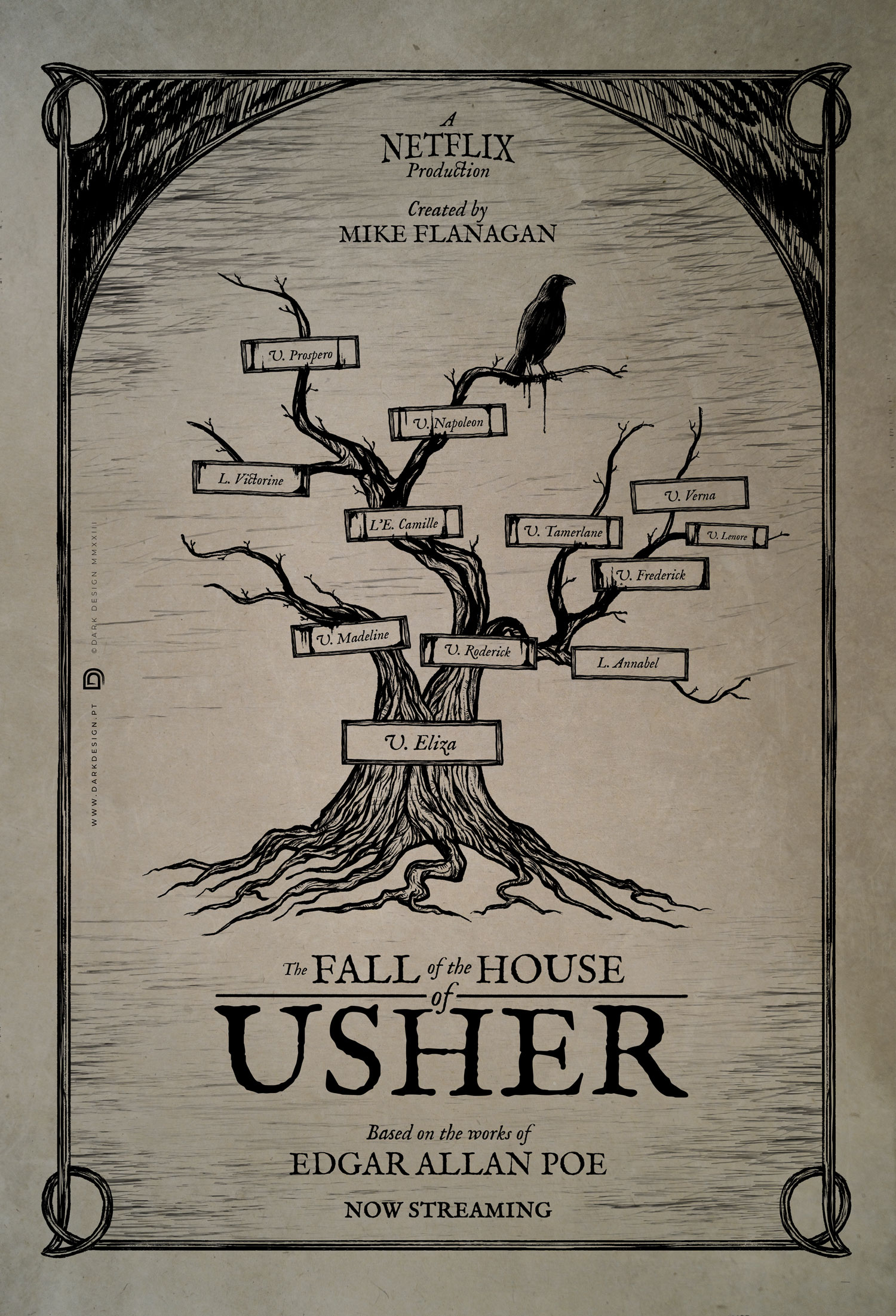 the fall of the house of usher illustrations