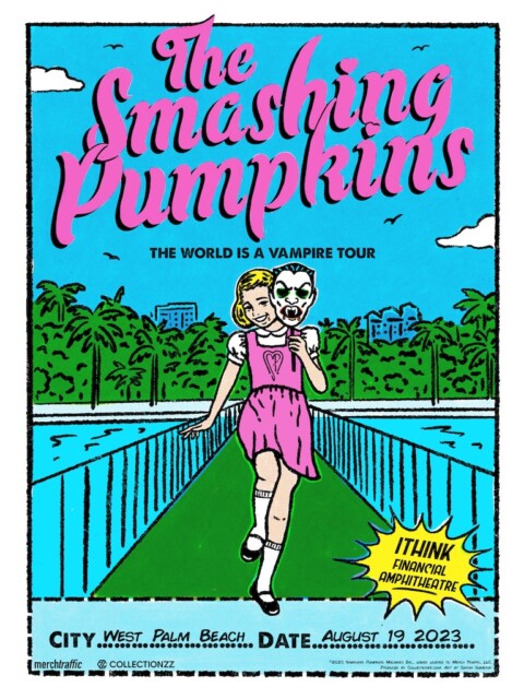 Official Smashing Pumpkins West Palm Beach poster